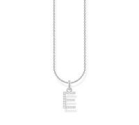 Thomas Sabo Collar con letra E, plata de ley 925 y circonitas KE2244-051-14