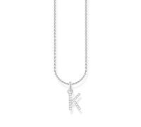 Thomas Sabo Collar con letra K, plata de ley 925 y circonitas KE2250-051-14