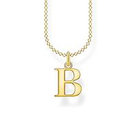 THOMAS SABO Collar de plata chapada en oro con letra B KE2011-413-39