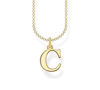 THOMAS SABO Collar de plata chapada en oro con letra C KE2012-413-39