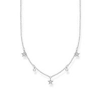 THOMAS SABO Collar de plata de ley 925 para mujer, diseño de estrellas, 40-45 cm de longitud