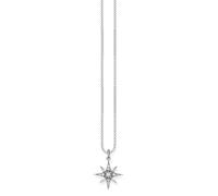 Thomas Sabo Cadena con colgante para mujer con diseño en forma de estrella de la realeza, plata de ley 925, KE1825-643-14-L45v
