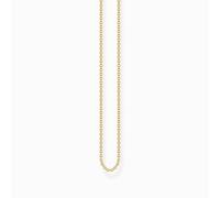 Thomas Sabo Collar para Mujer Ancla Plata Chapadaen Oro KE1105-413-39-L70, 70 cm, Amarillo