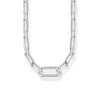 THOMAS SABO Collar para mujer de plata de ley 925 ennegrecida, longitud 45 cm, KE2110-643-14-L45V, 45cm, Plata esterlina, Circonia cúbica