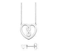 THOMAS SABO - Collar y Pendientes Corazón Set 0561-001-21-L42V - Accessories - unisex - Gris - ONE SIZE -