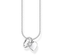 Thomas Sabo - Collares elegantes con símbolos para Mujer, Anillo con corazón de plata