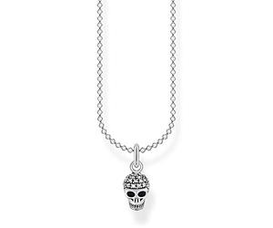 Thomas Sabo - Collares elegantes con símbolos para Mujer, Calavera de plata