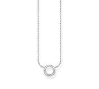 Thomas Sabo Cadena para mujer con círculo pequeño, plata de ley 925, KE1650-051-14-L45v