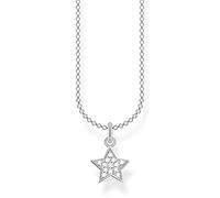 Thomas Sabo - Collares elegantes con símbolos para Mujer, Estrella de pavé plateada