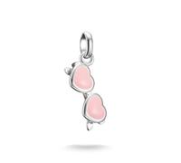 THOMAS SABO Connect CC1302-007-9 - Colgante de plata de ley 925, diseño de gafas de sol rosas, color rosa