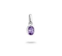 THOMAS SABO Connect Charm Pendant Birthstone Collection Made of 925 Sterling Silver (February)