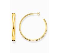 Thomas Sabo CR641-413-39 Pendientes de aro chapados en oro Chunky 50 mm Señoras