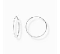 Thomas Sabo Pendientes de aro medianos de plata de ley 925 CR728-001-21, talla única, Plata de ley, Sin piedra preciosa
