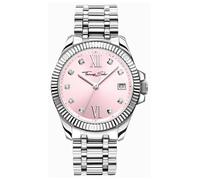 Thomas Sabo Cristal Divino (33 Mm) Esfera Rosa / Acero WA0401-201-204-33 Relojes