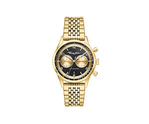 THOMAS SABO Cronógrafo WA0376-264-203-40 mm, Dorado y Negro, Pulsera