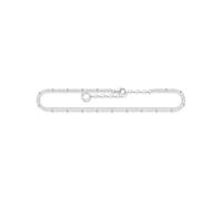 THOMAS SABO Tobillera de plata de ley 925 para mujer, doble fila, AK0030-001-21-L27V