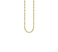 THOMAS SABO Golden Shadow Collar para mujer de plata 925 reciclada con chapado en oro de 18 quilates • Ajustable 40-45 cm • Diseño trenzado