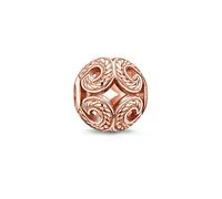 Thomas Sabo Karma Beads, Mujer, cuenta ola, Plata de ley 925; baño de oro rosa de 18 quilates, K0009-415-12