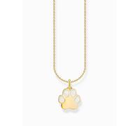 THOMAS SABO Cadena con colgante de pata de plata chapada en oro KE2266-427-14, talla única, Plata esterlina, No es una piedra preciosa