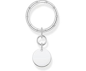 THOMAS SABO Llavero con colgante en forma de moneda en plata de ley KR15-637-21, talla única, talla única, Metal precioso, No es una piedra preciosa