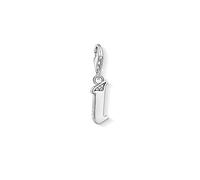Thomas Sabo Mujer Colgante Charm Letra A-Z Charm Club Plata De Ley 925 Ennegrecida