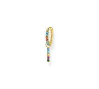 Thomas Sabo - Pendiente de Aro con Abalorio, Aro con Colgante y Piedras de Colores