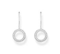 Thomas Sabo Pendientes circulares de plata de ley 925 H2291-051-14, talla única, Plata de ley, Circonia cúbica