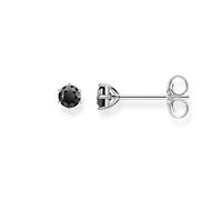 THOMAS SABO Pendientes con Piedra Negra Plata de Ley 925 H1964-051-11, Negro