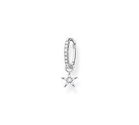 THOMAS SABO Pendientes de Aro con Colgante de Estrella en Plata de Ley 925 CR707-051-14, Plateado
