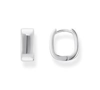 THOMAS SABO Pendientes de aro con forma cuadrada de plata 925 reciclada CR743-001-21, talla única, Plata de ley Plata, Sin piedra preciosa