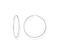 Thomas Sabo Pendientes de aro grandes de plata de ley 925 CR729-001-21, talla única, Plata de ley, No es una piedra preciosa