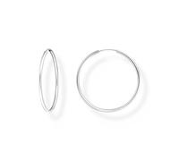 Thomas Sabo Pendientes de aro medianos de plata de ley 925 CR728-001-21, talla única, Plata de ley, Sin piedra preciosa