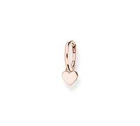 THOMAS SABO Pendientes de Aro Simple con Colgante de Corazón en Plata Chapada en Oro CR696-415-40, Oro Rosa
