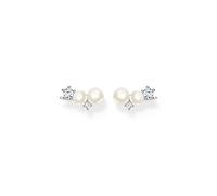 Thomas Sabo Pendientes de mujer de plata de ley 925 H2211-167-14, 1,3cm, Plata, Cubic Zirconia