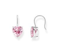 Thomas Sabo Pendientes de plata de ley 925 con circonita rosa H2288-051-9, talla única, Plata de ley, Circonia cúbica