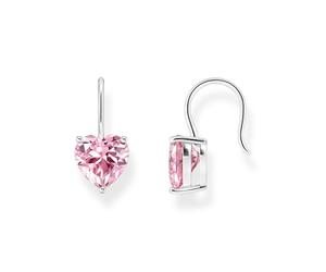 Thomas Sabo Pendientes de plata de ley 925 con circonita rosa H2288-051-9, talla única, Plata de ley, Circonia cúbica
