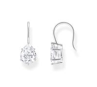 Thomas Sabo Pendientes de plata de ley 925 con circonitas blancas H2290-051-14, talla única, Plata de ley, Circonia cúbica