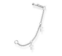 Thomas Sabo Pendientes de plata de ley 925 con forma de cruz, para mujer