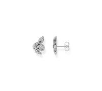 Thomas Sabo Pendientes de serpiente en color plata de ley 925 ennegrecida con circonitas, tamaño: 13 x 9 mm, H2261-643-11, 13x9 mm, Plata de ley, Circonia cúbica 1