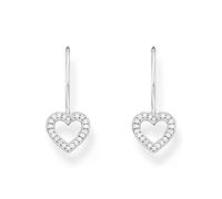 Thomas Sabo Pendientes en forma de corazón de plata de ley 925 H2292-051-14, talla única, Plata de ley, Circonia cúbica