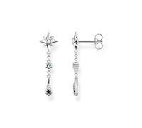 THOMAS SABO Pendientes Estrella Realeza con Piedras Plata de Ley 925 H2209-945-7, Plateado
