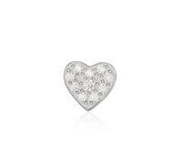 THOMAS SABO Pendientes Individuales con Pavé de Corazón en Plata de Ley 925 H2145-051-14, Plateado