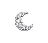 THOMAS SABO Pendientes Individuales con Pavé de Luna en Plata de Ley 925 H2133-051-14, Plateado