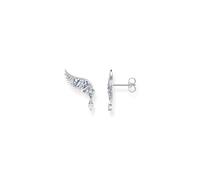 Thomas Sabo Pendientes para mujer con alas de fénix en color plata de ley 925 con circonita azul, tamaño: 16 x 23 mm, H2247-644-1, 16x23 mm, Plata de ley, Circonia cúbica 1