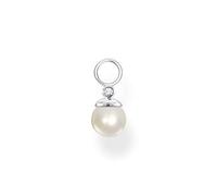 Thomas Sabo Pendientes para mujer con colgante de perla de plata de ley 925