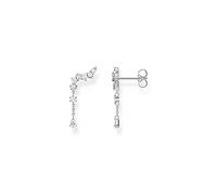 Thomas Sabo Pendientes para mujer con cristales de hielo en color plata de ley 925 con circonitas, tamaño: 18 x 13 mm, H2254-051-14, 18x13 mm, Plata de ley, Circonia cúbica 1