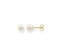 THOMAS SABO Pendientes Perla Plata Chapada en Oro H1430-430-14, Oro Amarillo