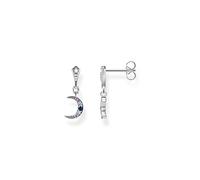 THOMAS SABO Pendientes Royalty Luna Piedras de Colores Plata de Ley 925 H2204-945-7, Plateado