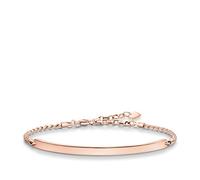 Thomas Sabo Pulsera Classic Plata Bañadaen Oro LBA0008-415-12-L21V, 16.50-19.50 cm, Oro Rosa