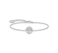 THOMAS SABO Pulsera con colgante de árbol de amor de plata de ley 925 A2160-007-21, Eine Grösse, Plata de ley, No es una piedra preciosa